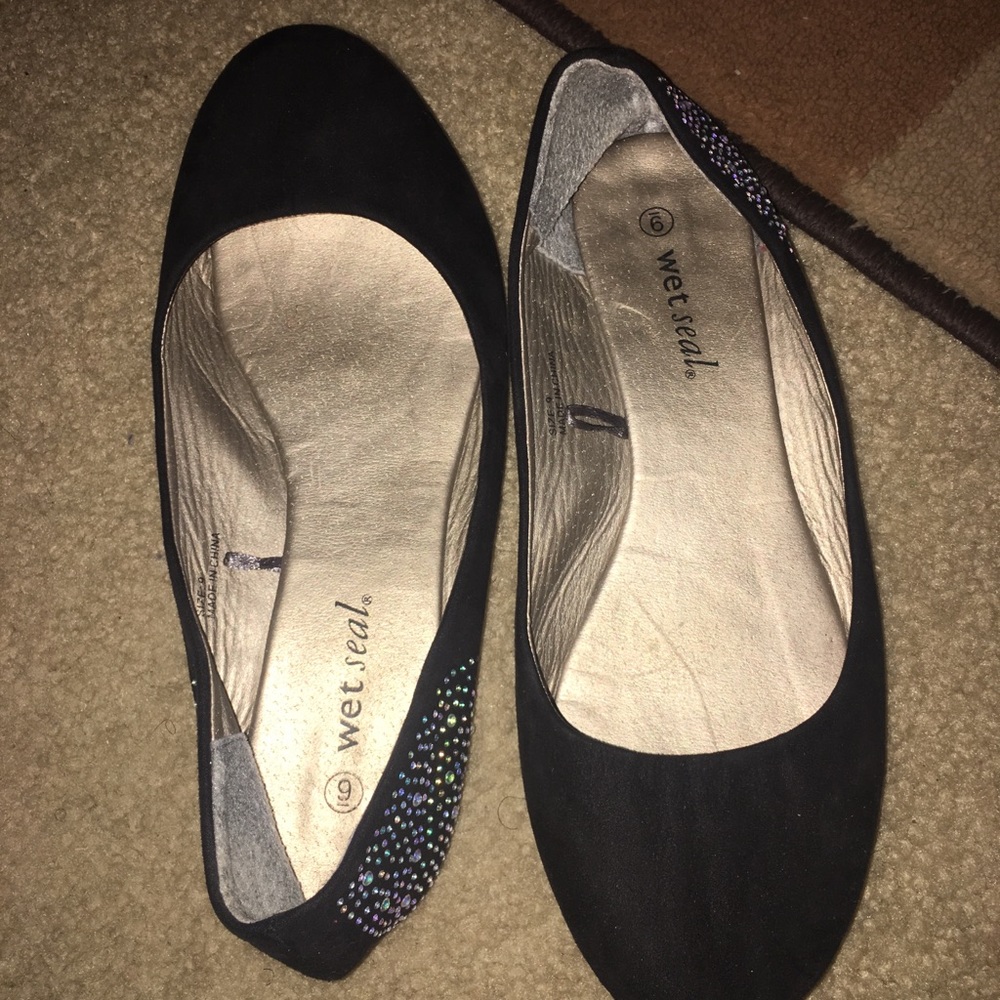 Black &Silver Flats